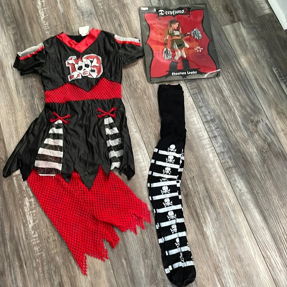 Halloween costume, girls size medium, 7–8. CHEERLESS LEADER.